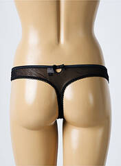 Tanga noir LOU pour femme seconde vue