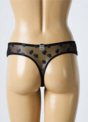 Tanga noir LOU pour femme seconde vue