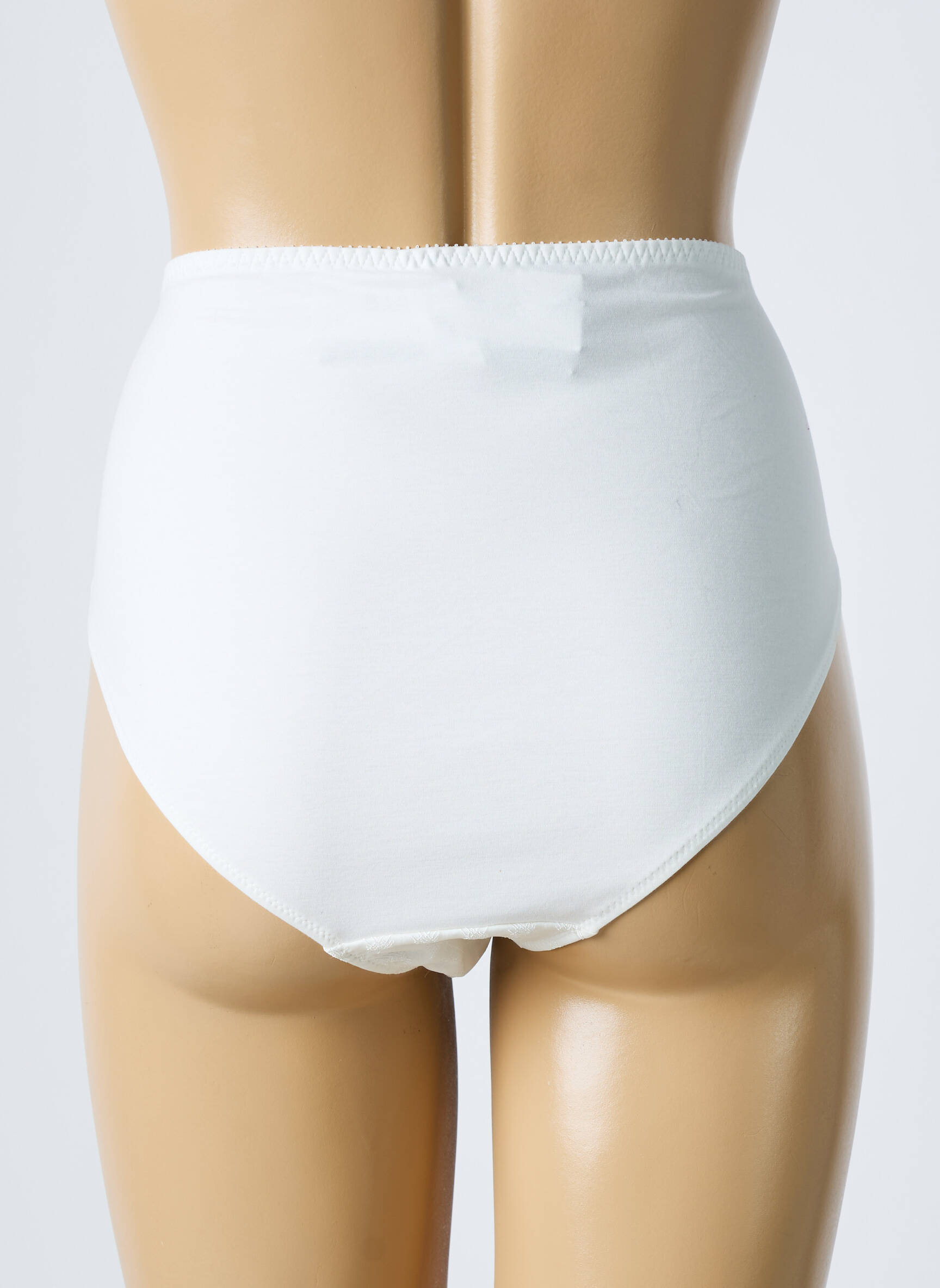 Culotte Haute Légère Et Transparente Blanc Empreinte Femme