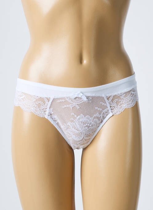 Tanga blanc LOU pour femme