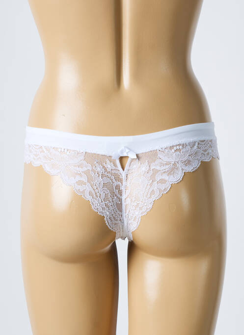 Tanga blanc LOU pour femme