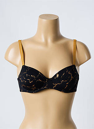 Soutien-gorge effet matière satinée haut soutien-gorge emboitant noir MARIE JO femme