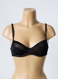 Soutien-gorge effet matière satinée haut soutien-gorge emboitant noir MARIE JO femme