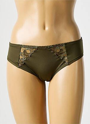 Culotte effet matière satinée vert PRIMADONNA femme