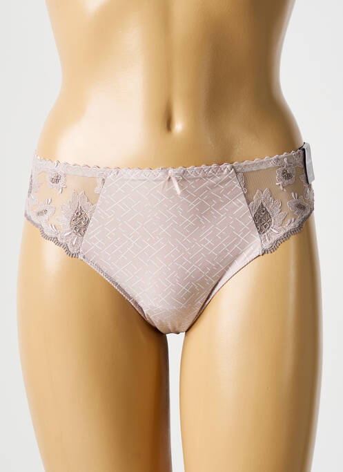 Tanga beige PRIMA DONNA pour femme