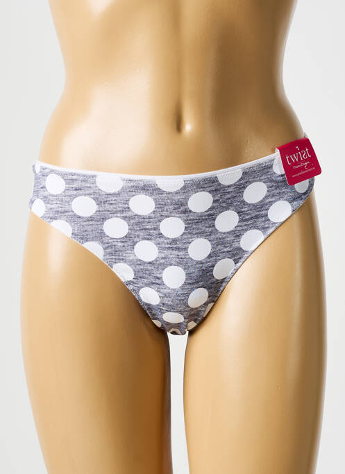 Tanga gris PRIMA DONNA pour femme
