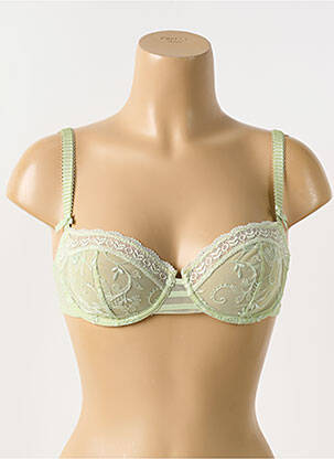 Soutien-gorge broderie vert LOU femme
