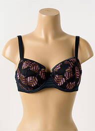 Soutien-gorge haut soutien-gorge moulé haut soutien-gorge moulé noir LOU femme
