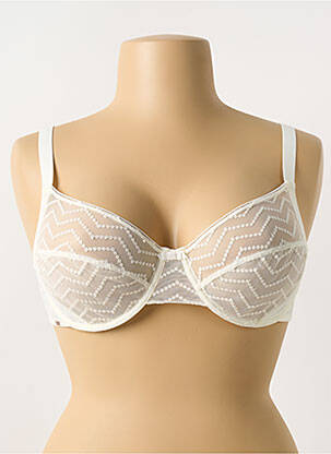 Soutien-gorge légère et transparente haut soutien-gorge emboitant blanc LOU femme