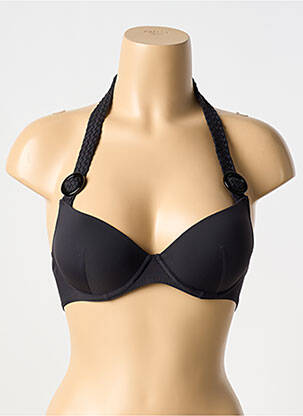 Haut de maillot de bain stretch haut soutien-gorge moulé noir AUBADE femme