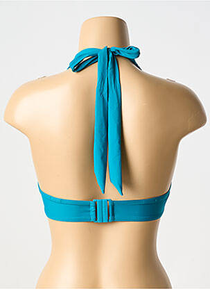 Haut de maillot de bain stretch haut soutien-gorge moulé bleu AUBADE femme