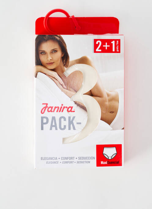 Culotte haute beige JANIRA pour femme