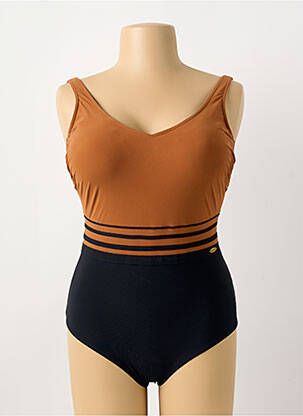 Maillot de bain 1 pièce marron SUNFLAIR pour femme