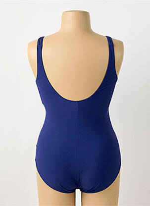 Maillot de bain 1 pièce stretch haut triangles bleu SUNFLAIR femme