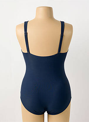 Maillot de bain 1 pièce stretch haut soutien-gorge moulé bleu SUNFLAIR femme