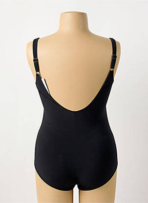 Maillot de bain 1 pièce imprimé fantaisie haut soutien-gorge moulé noir SUNFLAIR femme