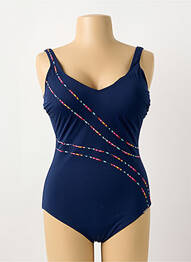 Maillot de bain 1 pièce stretch haut soutien-gorge moulé bleu SUNMARIN femme