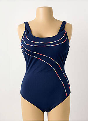 Maillot de bain 1 pièce stretch haut soutien-gorge moulé bleu SUNMARIN femme