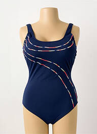 Maillot de bain 1 pièce stretch haut soutien-gorge moulé bleu SUNMARIN femme