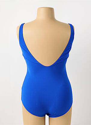 Maillot de bain 1 pièce stretch haut triangles bleu SUNFLAIR femme
