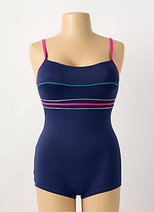 Maillot de bain 1 pièce haut soutien-gorge emboitant haut soutien-gorge emboitant bleu OCEAN WEAR femme