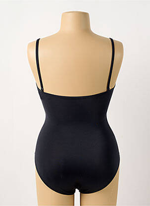Maillot de bain 1 pièce bretelles élastiquées amovibles haut soutien-gorge moulé noir CHARMLINE femme