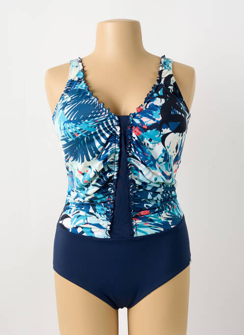 Maillot de bain 1 pièce bleu SUNMARIN pour femme
