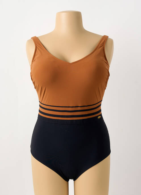 Maillot de bain 1 pièce marron SUNFLAIR pour femme