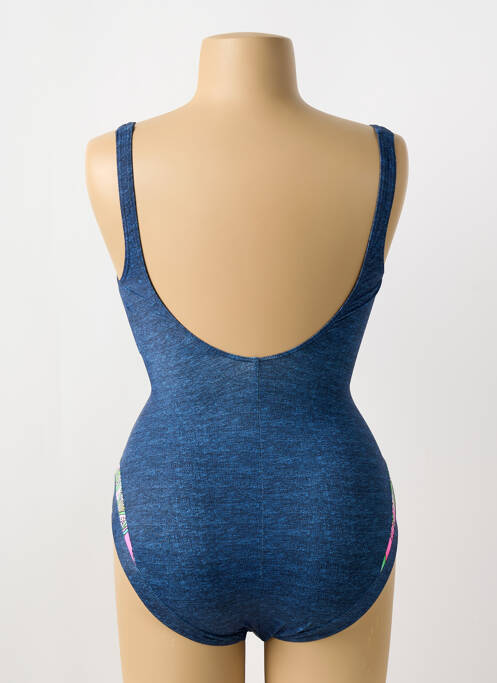 Maillot de bain 1 pièce stretch haut soutien-gorge balconnet bleu SUNFLAIR femme