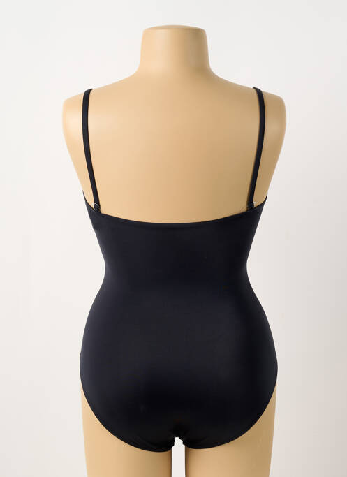 Maillot de bain 1 pièce bretelles élastiquées amovibles haut soutien-gorge moulé noir CHARMLINE femme