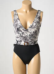 Maillot de bain 1 pièce noir LIVIA pour femme seconde vue