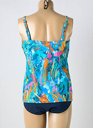 Tankini effet matière satinée bleu SUNFLAIR femme