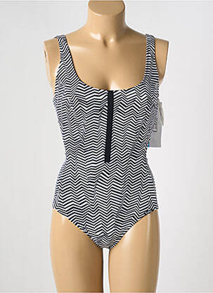 Maillot de bain 1 pièce stretch noir LIDEA femme