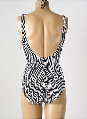 Maillot de bain 1 pièce stretch noir LIDEA femme