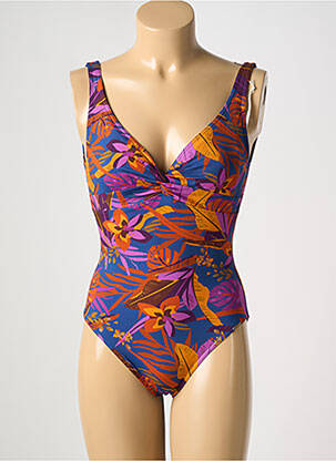 Maillot de bain 1 pièce haut soutien-gorge emboitant haut soutien-gorge emboitant violet LIVIA femme