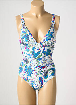Maillot de bain 1 pièce haut soutien-gorge emboitant haut soutien-gorge emboitant bleu SIMONE PERELE femme