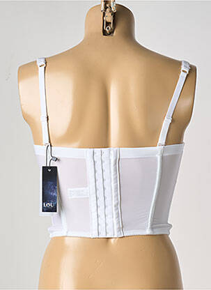 Corset broderie blanc LOU femme