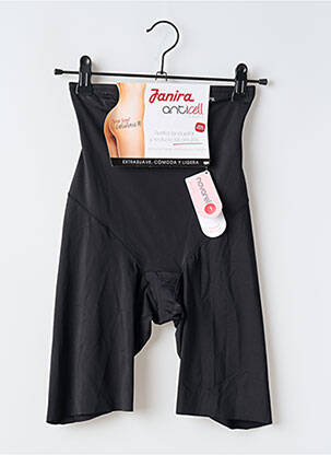 Panty tissage satiné noir JANIRA femme
