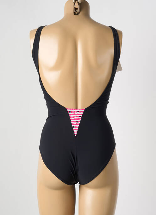 Maillot de bain 1 pièce stretch noir LIDEA femme