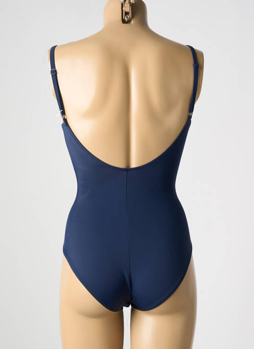 Maillot de bain 1 pièce stretch bleu LIDEA femme