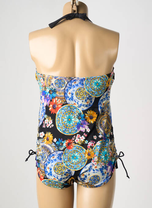 Maillot de bain 1 pièce bretelles élastiquées amovibles noir !OHO! femme