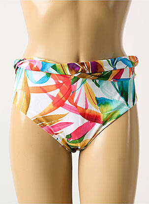 Bas de maillot de bain imprimé tie and dye culotte blanc FANTASIE femme