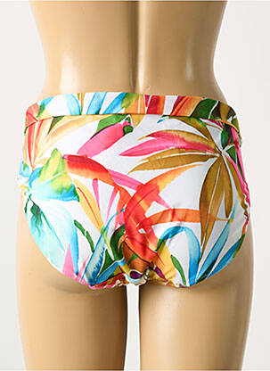 Bas de maillot de bain imprimé tie and dye culotte blanc FANTASIE femme