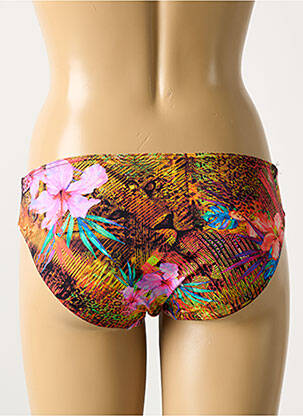Bas de maillot de bain imprimé tie and dye culotte rose FREYA femme