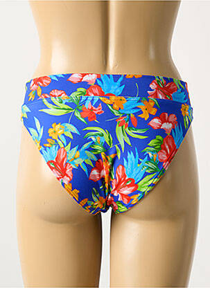 Bas de maillot de bain imprimé tie and dye culotte bleu FREYA femme