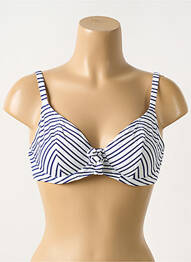 Haut de maillot de bain stretch haut soutien-gorge emboitant bleu FREYA femme