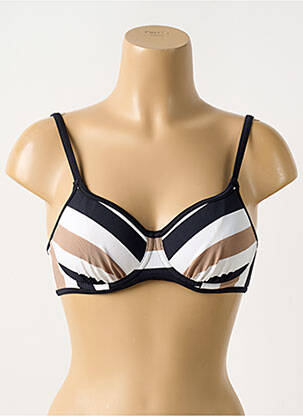 Haut de maillot de bain stretch haut soutien-gorge moulé noir FREYA femme
