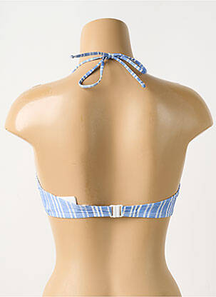 Haut de maillot de bain stretch haut soutien-gorge moulé bleu WATERCULT femme