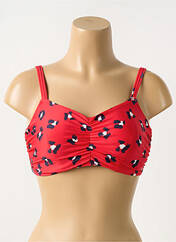 Haut de maillot de bain rouge FREYA pour femme seconde vue