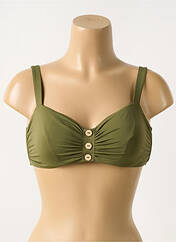 Haut de maillot de bain vert LIVIA pour femme seconde vue